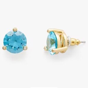 Kate Spade Rise And Shine Studs ~ Dainty Aqua Blue Stud Earrings ~ Perfect Pool